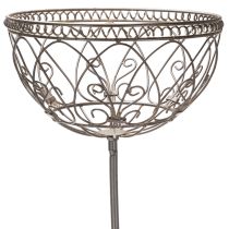 Prodotto Cesto da giardino in metallo, oggetto decorativo in stile vintage per un elegante utilizzo all'aperto, 95 cm