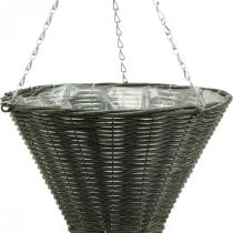 Borsa a cono di luce Basket grigia Ø35cm H37cm