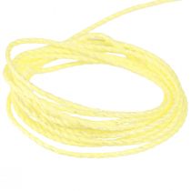 Prodotto Cordoncino giallo con cordoncino decorativo in mica iridescente 15mm 50m