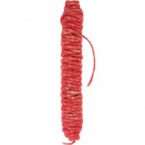 Cordoncino vintage in feltro per artigianato rosso 30m