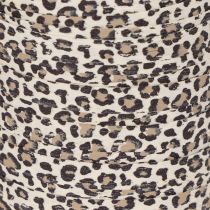 Prodotto Nastro regalo con stampa leopardata per decorazioni creative, nastro arricciabile 10 mm 100 m