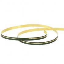 Prodotto Nastro arricciacapelli nastro regalo verde con strisce dorate 5 mm 250 m