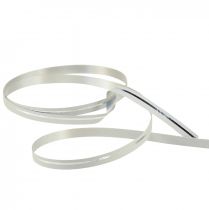 Prodotto Nastro arricciacapelli nastro regalo bianco con strisce argento 10 mm 250 m