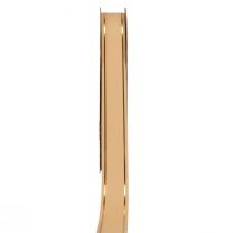 Prodotto Nastro arricciacapelli nastro regalo albicocca bordo oro 19mm 100m