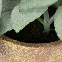 Prodotto Erbe aromatiche artificiali in vaso Decorazioni assortiti per cucina, giardino, balcone o terrazza 15 cm, 3 pezzi