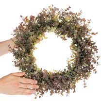 Prodotto Ghirlanda artificiale di eucalipto, decorazione autunnale, rotonda, 45 cm