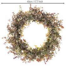 Prodotto Ghirlanda artificiale di eucalipto, decorazione autunnale, rotonda, 45 cm