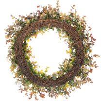 Prodotto Ghirlanda artificiale di eucalipto, decorazione autunnale, rotonda, 45 cm