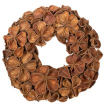 Prodotto Ghirlanda di loto essiccato, ghirlanda decorativa per porta, 35 cm