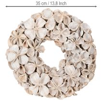 Prodotto Ghirlanda con fiori di loto, decorazione naturale, fiori secchi, 35 cm
