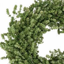 Prodotto Decorazione natalizia ghirlanda di fiori secchi verdi ghirlanda per porta lino erba festiva Ø34cm