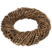 Prodotto Ghirlanda decorativa realizzata con rami naturali, ghirlanda in rattan, rotonda, grande, 45 cm.
