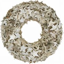 Ghirlanda decorativa stelle corteccia di betulla Ghirlanda natalizia betulla Ø30cm
