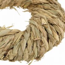 Ghirlanda di paglia intrecciata Ø19cm mini ghirlanda decorativa ghirlanda porta naturale