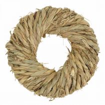 Ghirlanda di paglia intrecciata Ø19cm mini ghirlanda decorativa ghirlanda porta naturale