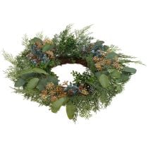 Ghirlanda per porta Ghirlanda natalizia bacche di conifere artificiali Ø60cm