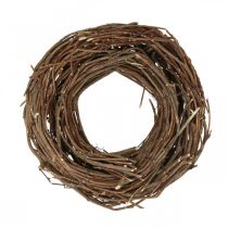 Deco Corona Vite Ø25cm Marrone Corona naturale di ramoscelli Decorazione da tavola