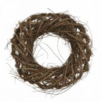Ghirlanda decorativa Ø30cm tralci e viti Rami di olmo intrecciato natura