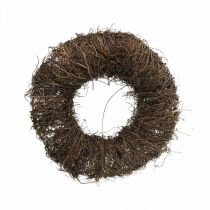Ghirlanda di vite marrone scuro Ghirlanda decorativa naturale fatta di viti Ø25cm