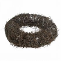 Prodotto Corona di vite marrone scuro, Ø35cm, corona naturale, corona per porta, decorazione da parete, corona decorativa in legno, corona primaverile, corona dell'Avvento, corona autunnale