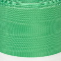 Prodotto Nastro per ghirlanda moiré 125 mm x 25 m nei colori verde e bianco, nastro in taffetà, nastro nazionale, nastro decorativo