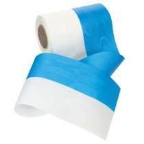 Prodotto Nastri per ghirlande moiré blu e bianchi, 150 mm