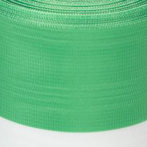 Prodotto Nastro ghirlanda moiré verde e bianco, 100 mm x 25 m - nastro nazionale, rilegatura in taffetà, nastro a fiocco, nastro decorativo