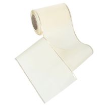 Prodotto Nastro per ghirlande color crema con bordo dorato, supersatin, largo 125 mm, lungo 25 m - Impermeabile, ideale per la stampa digitale ed ecologico