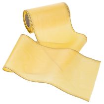 Prodotto Nastro per ghirlanda moiré, giallo, 175 mm, 25 m