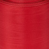 Prodotto Nastro rosso per ghirlande 75 mm x 25 m - Fiori e decorazioni funebri, nastro robusto per scritte