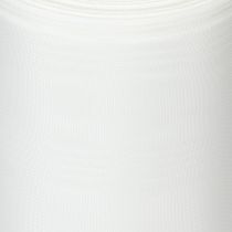Prodotto Nastro decorativo per ghirlanda bianca da 125 mm, 25 m, per servizio funebre, decorazione per tomba