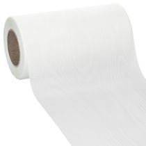 Prodotto Nastro bianco per ghirlande funebri, larghezza 175 mm, lunghezza 25 m, nastro in acetato di alta qualità