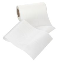 Prodotto Nastro bianco per ghirlande funebri, larghezza 175 mm, lunghezza 25 m, nastro in acetato di alta qualità