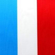 Fascia ghirlanda moiré blu-bianco-rosso