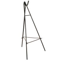 Prodotto Porta ghirlanda con gancio in metallo nero, altezza 56 cm