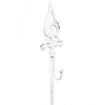 Porta Ghirlande Porta Ghirlande Shabby Chic Bianco 1 Gancio H76cm