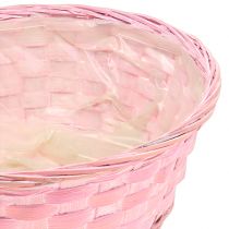 Cestino per patatine tondo lilla/bianco/rosa Ø25cm 6pz