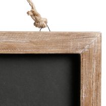 Prodotto Lavagna da appendere tavola vintage in legno naturale 40×30cm