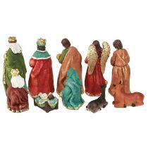 Prodotto Set figure presepe in poliresina dipinta a mano 5,5-12 cm 10pz
