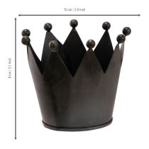 Prodotto Corona in metallo, piccola corona decorativa per la tavola, 10 cm