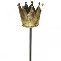 Corona portacandele da attaccare in ottone Ø9,5cm H50cm