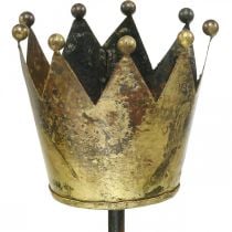 Corona portacandele da attaccare in ottone Ø9,5cm H50cm
