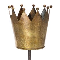 Prodotto Corona decorativa su bastoncino, decorazione vintage per piante in vaso, 73 cm