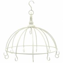 Prodotto Corona decorativa con gancio per appendere bianca Ø29cm