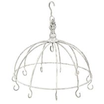 Prodotto Kitchen Crown Appendino da cucina in metallo bianco Shabby Chic Ø31,5cm