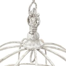 Prodotto Kitchen Crown Appendino da cucina in metallo bianco Shabby Chic Ø31,5cm