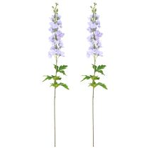 Prodotto Fiori artificiali Delphinium viola chiaro su stelo 90cm 2 pezzi