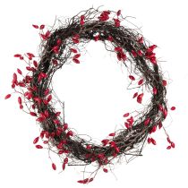 Prodotto Ghirlanda di rosa canina artificiale decorazione autunnale ghirlanda rossa Ø50cm