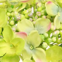 Prodotto Ortensie Artificiali Fiori Verdi Foglie L43cm 2pz