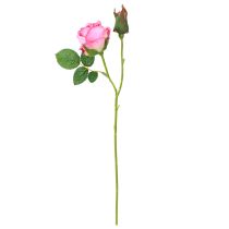 Prodotto Rose artificiali in un mazzo Fiori artificiali rosa 36cm 12pz